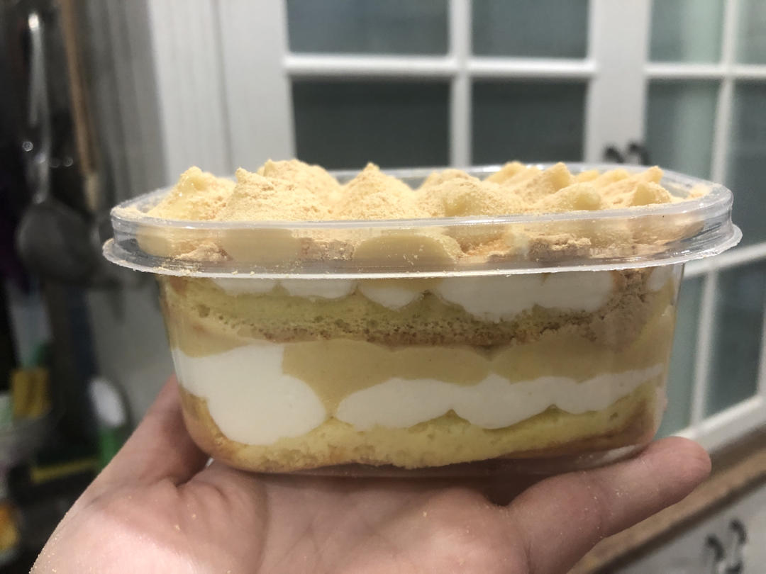 豆香浓郁甜而不腻❗️自制网红豆乳盒子蛋糕