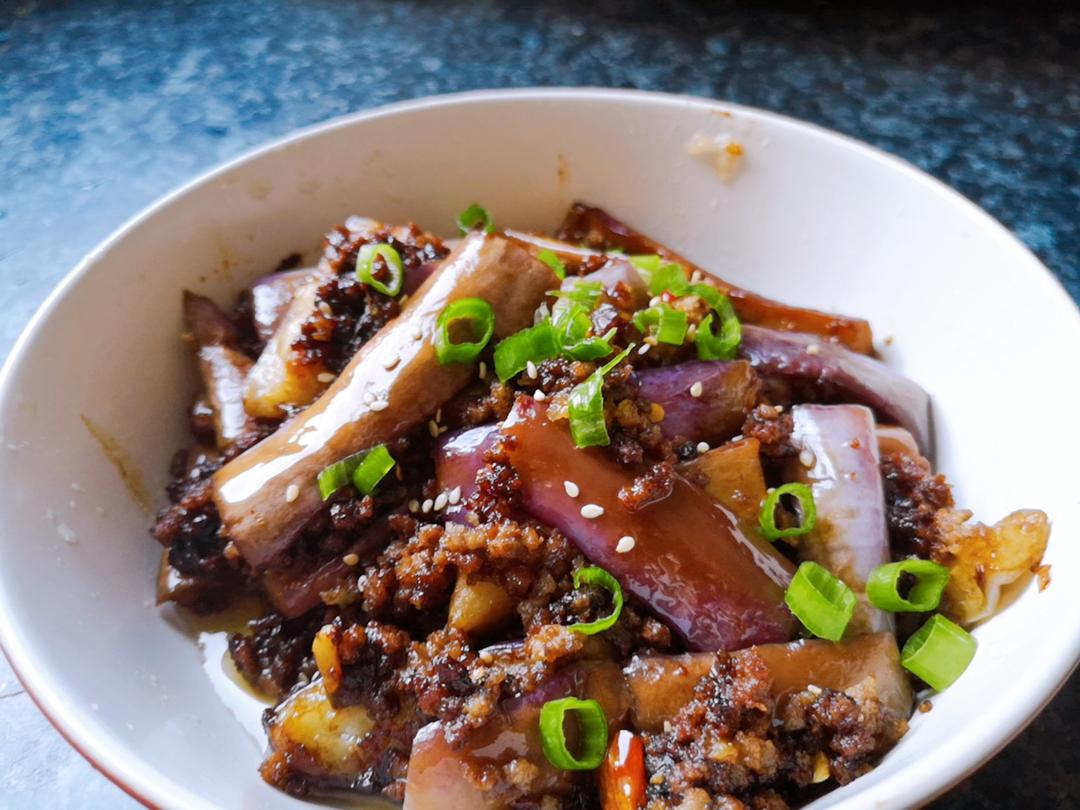 红烧肉沫茄子