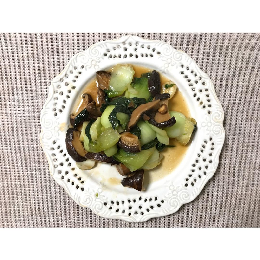 蚝油香菇上海青