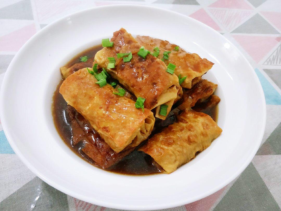 爱做不爱吃的又又做的油豆皮包肉