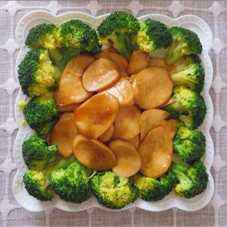 杏鲍菇扣西兰花