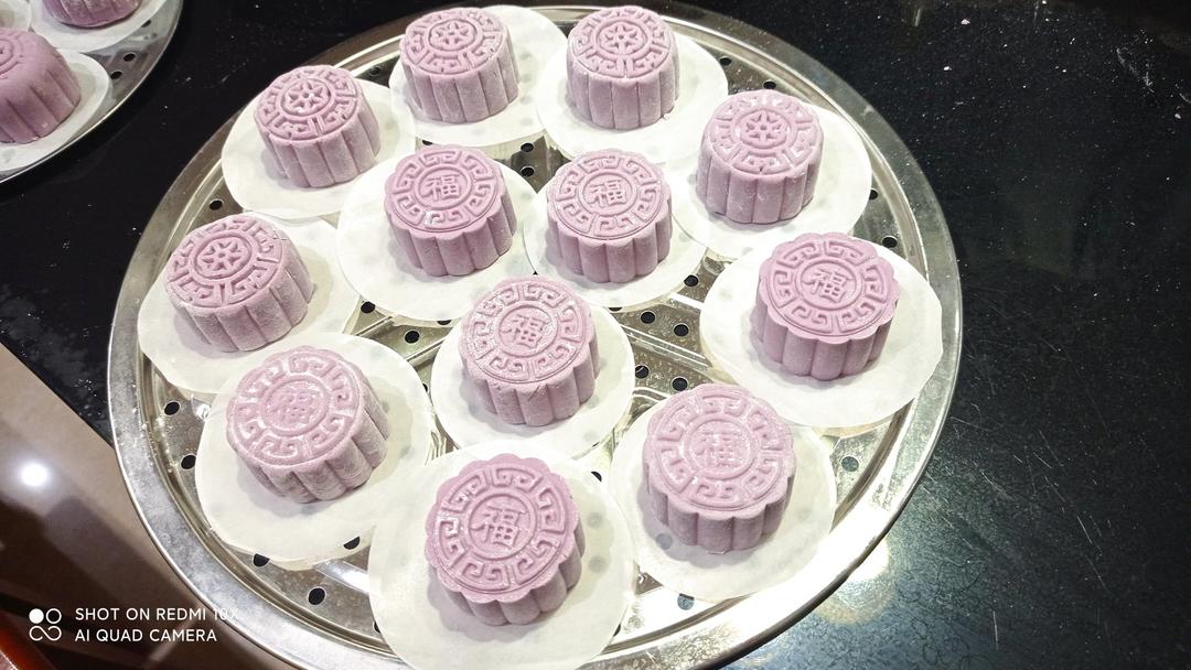 免烤无油低糖，好吃不上火的紫薯月饼