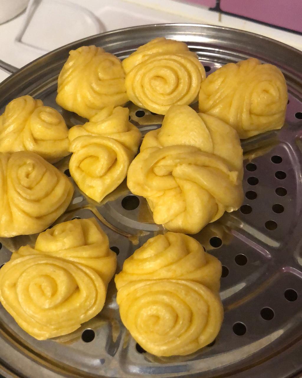 南瓜花卷馒头