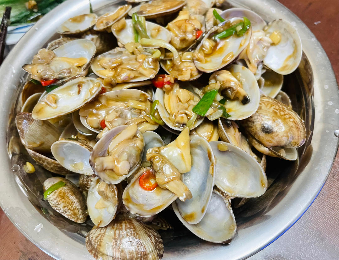 5分钟快手菜❗️秒杀路边摊爆炒花甲～好吃到爆