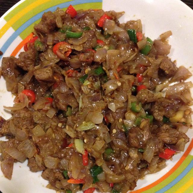 孜然牛肉粒