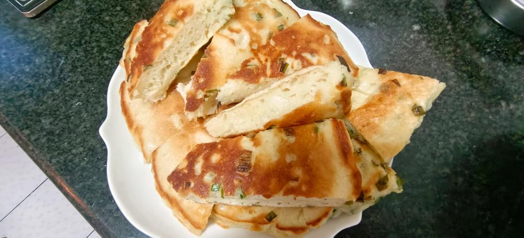 手不沾面做发面大饼