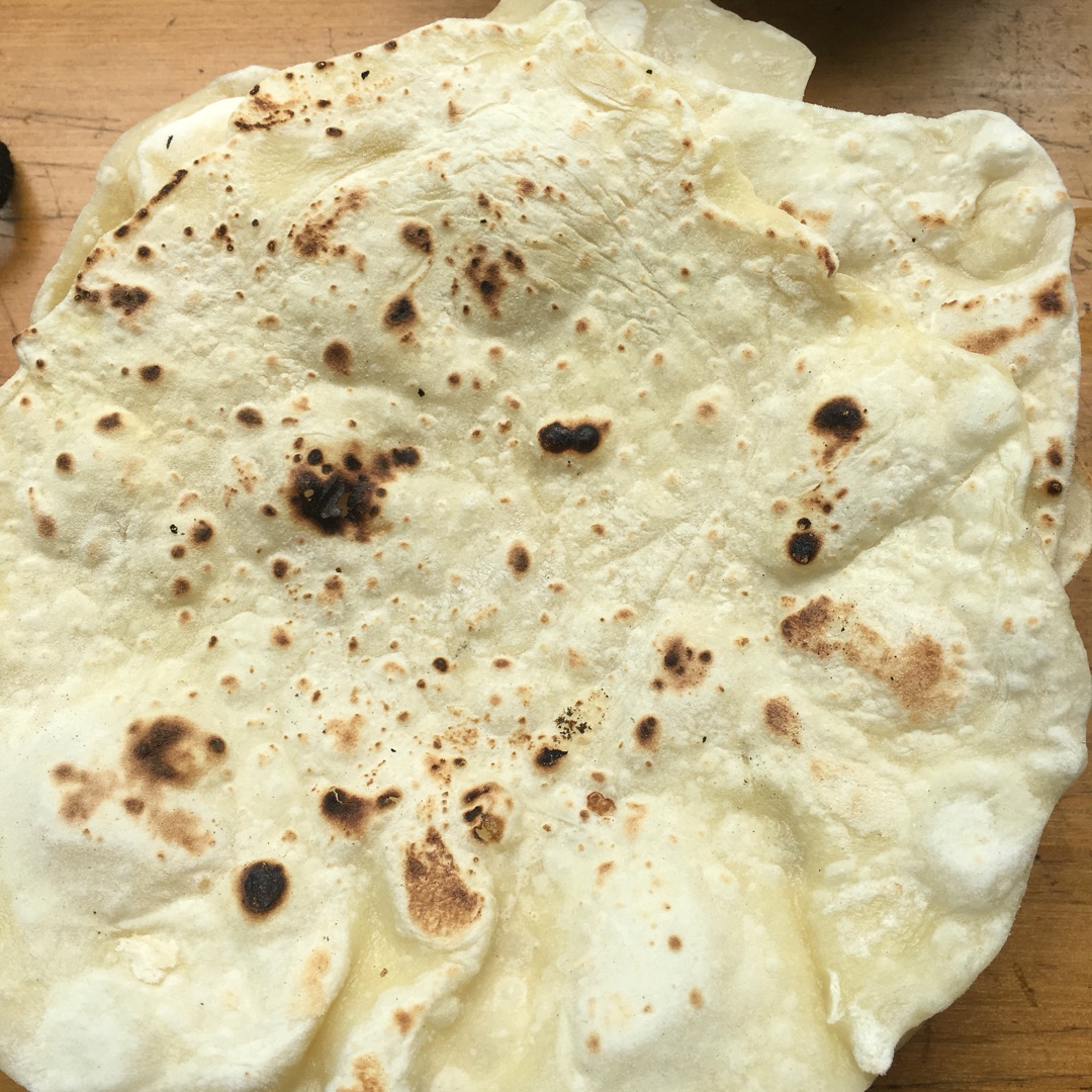 无油高萌气球饼~Roti，Phulka印度薄饼，中式单饼