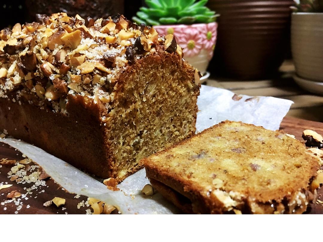 香蕉核桃磅蛋糕 Banana & Walnut Pound Cake