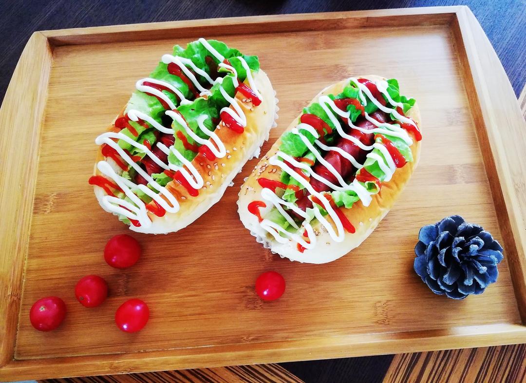 香肠热狗面包轻松做（直接法） 附保存方法和组装推荐