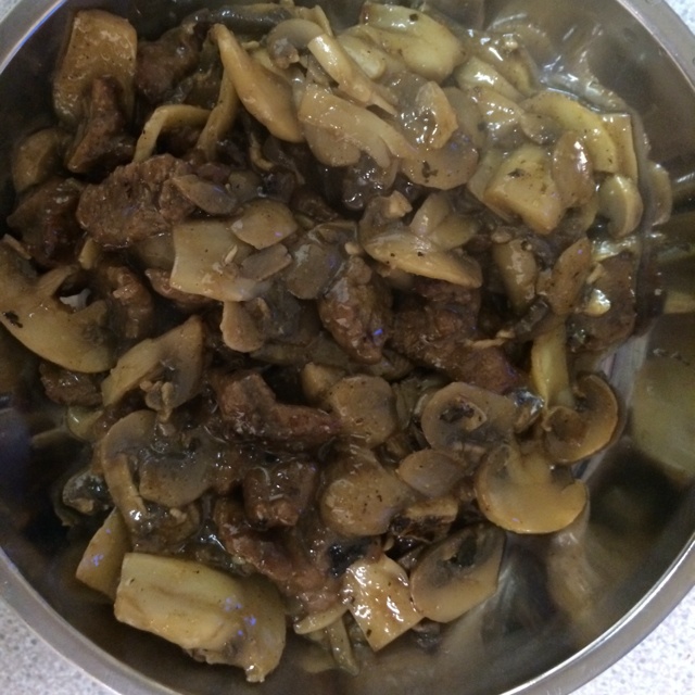 黑椒蘑菇肉片