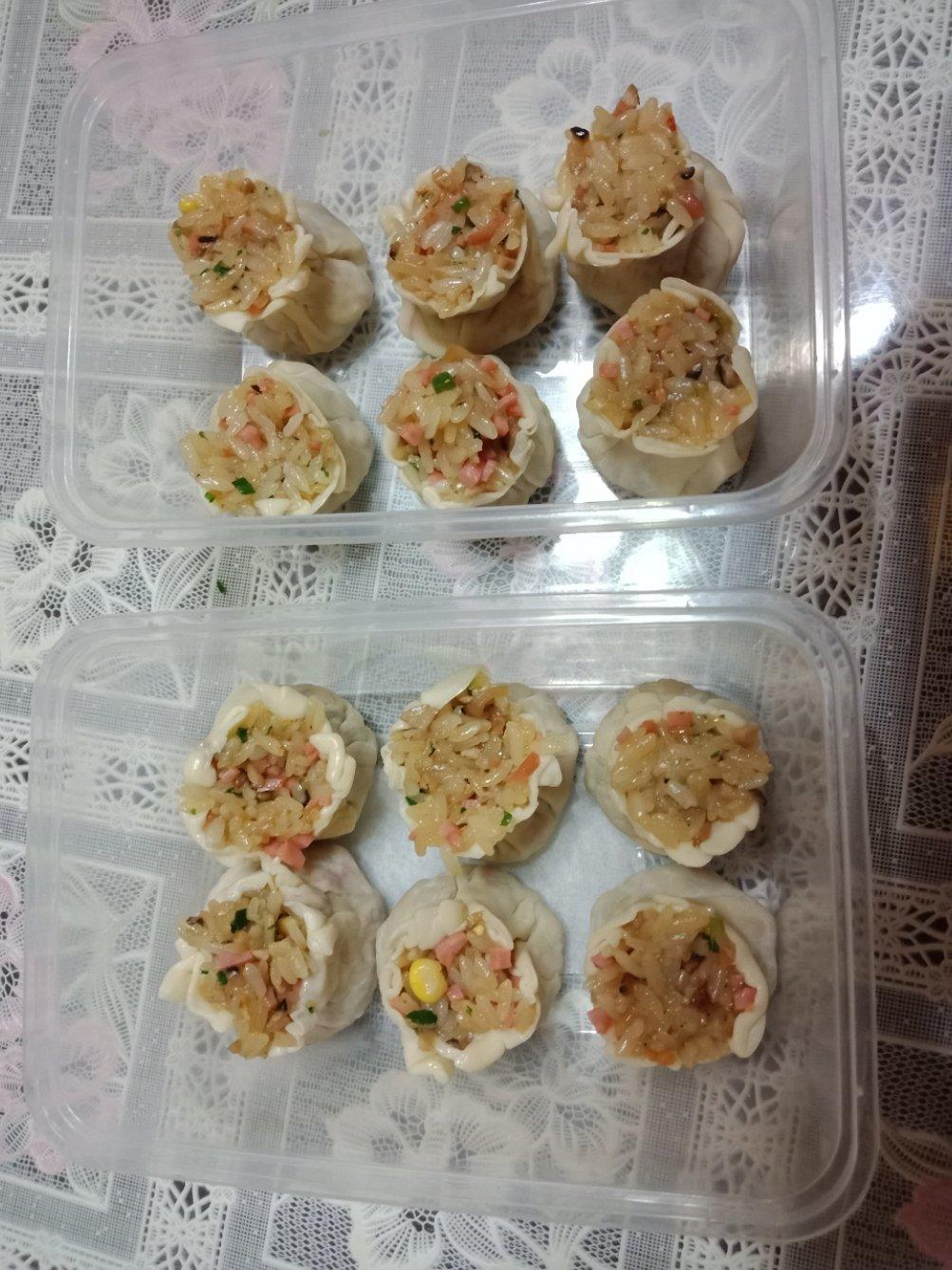 简易糯米烧卖（附烧卖包法）