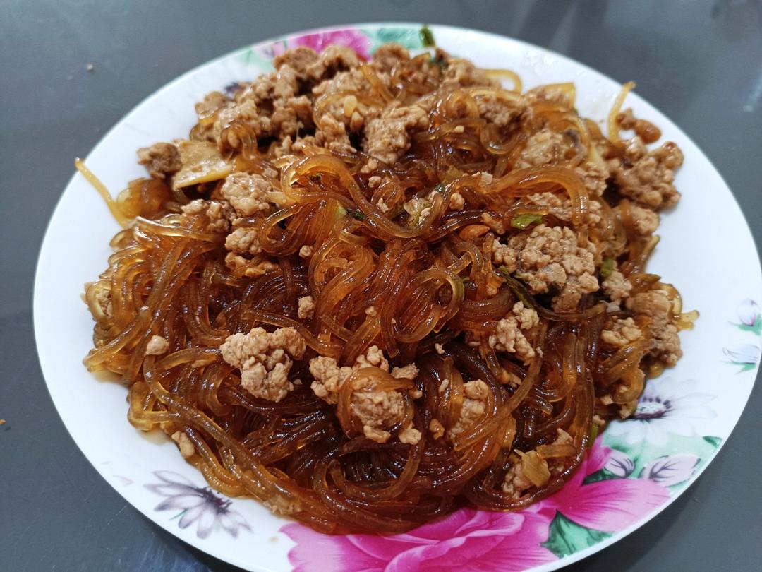 蚂蚁上树(肉末炒粉丝)超下饭‼️十分钟搞定