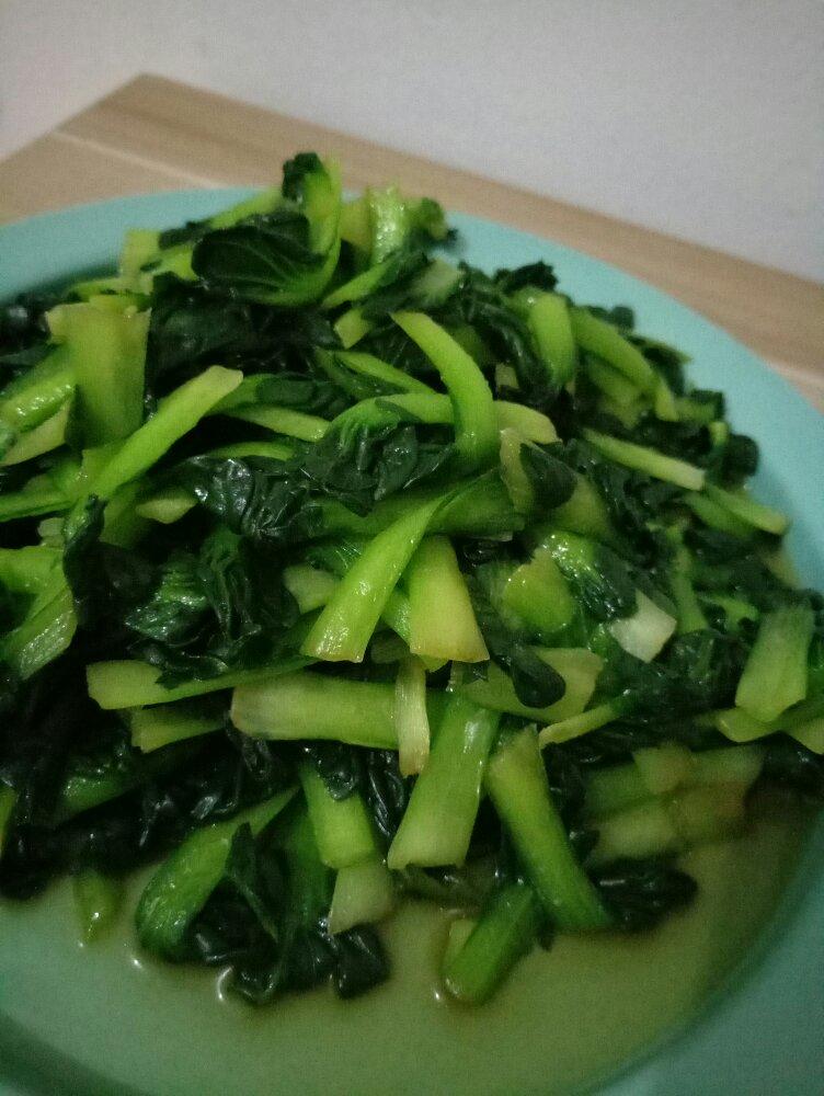 阵雨过后做的火腿蒜蓉太古菜