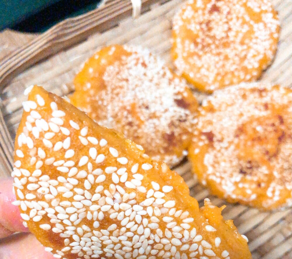 红薯饼—炼奶红薯馅，味道很不错👍
