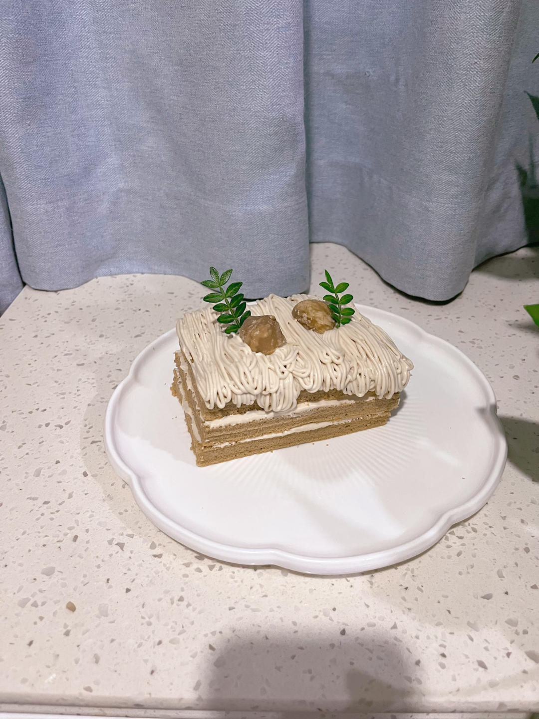 伯爵红茶栗子奶油蛋糕