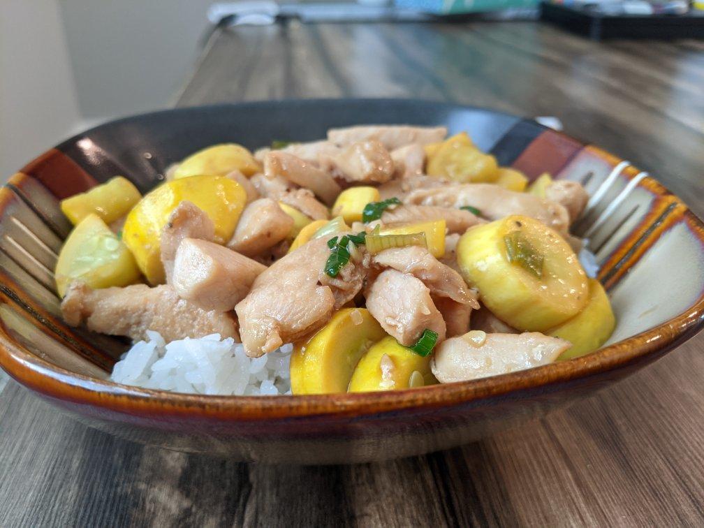 照烧鸡肉配西葫芦Teriyaki Chicken with Zucchini