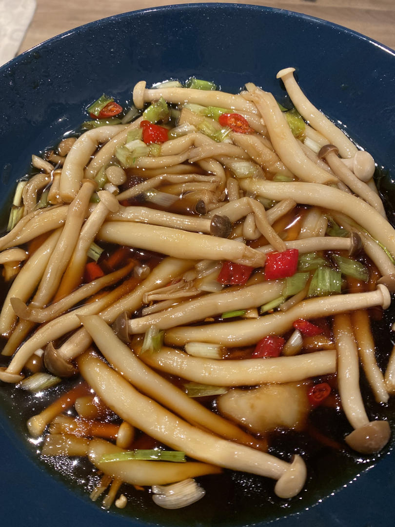 葱油白玉菇（海鲜菇）（微波炉快手版）