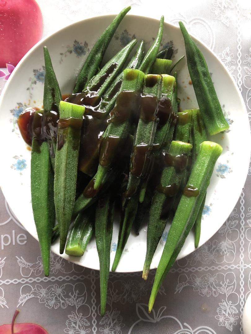 蚝油黄秋葵