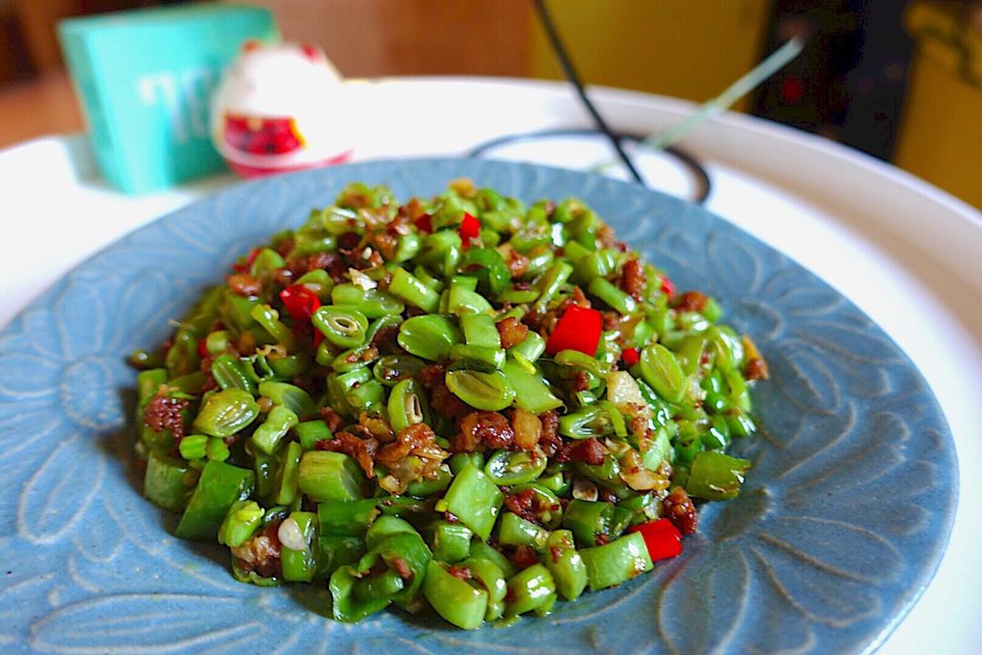 肉沫豆角下饭菜