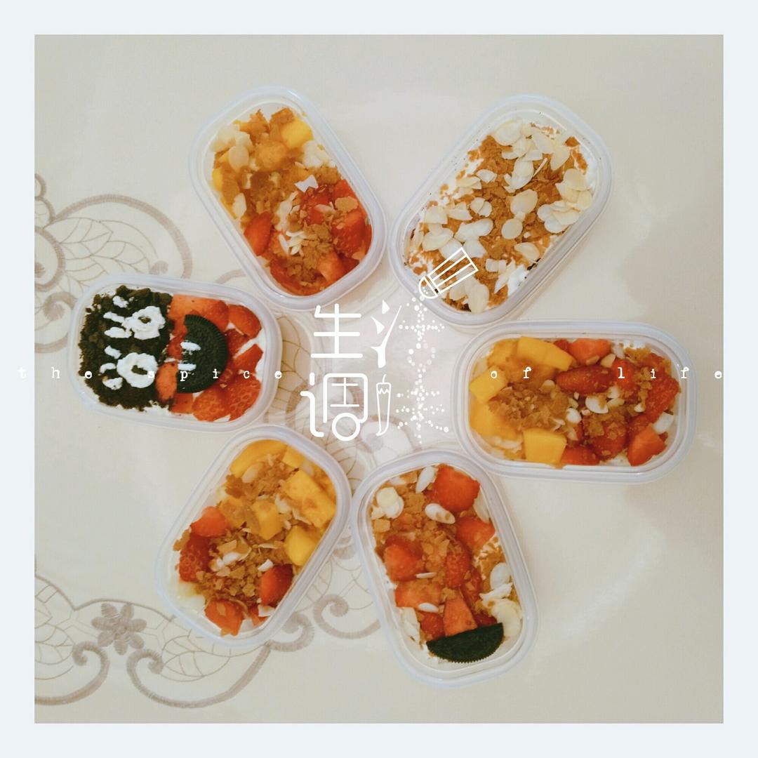 简单快手的便当饭盒水果盒子蛋糕