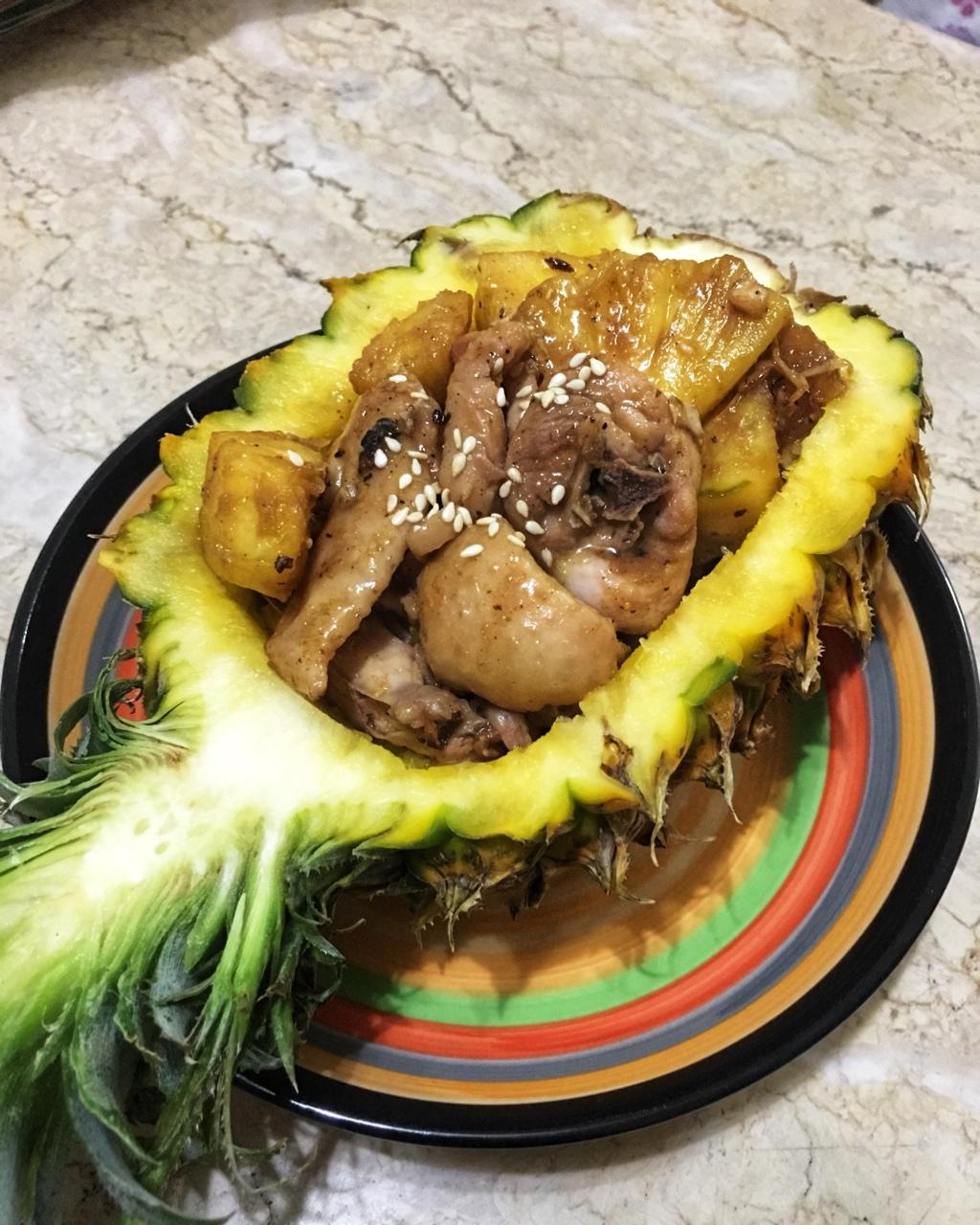stupidleo做的菠萝炒鸡