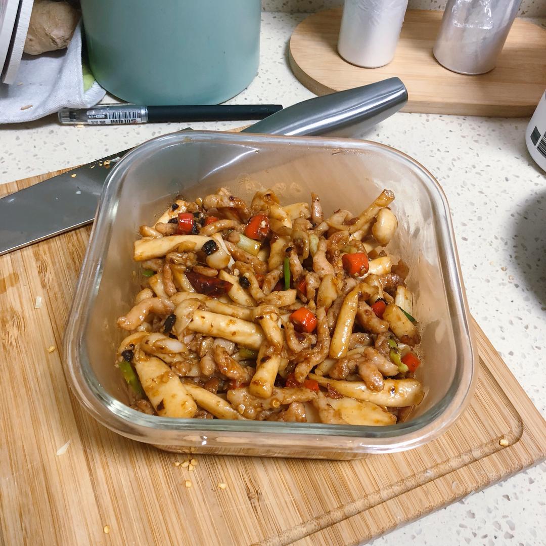蚝汁海鲜菇炒牛柳