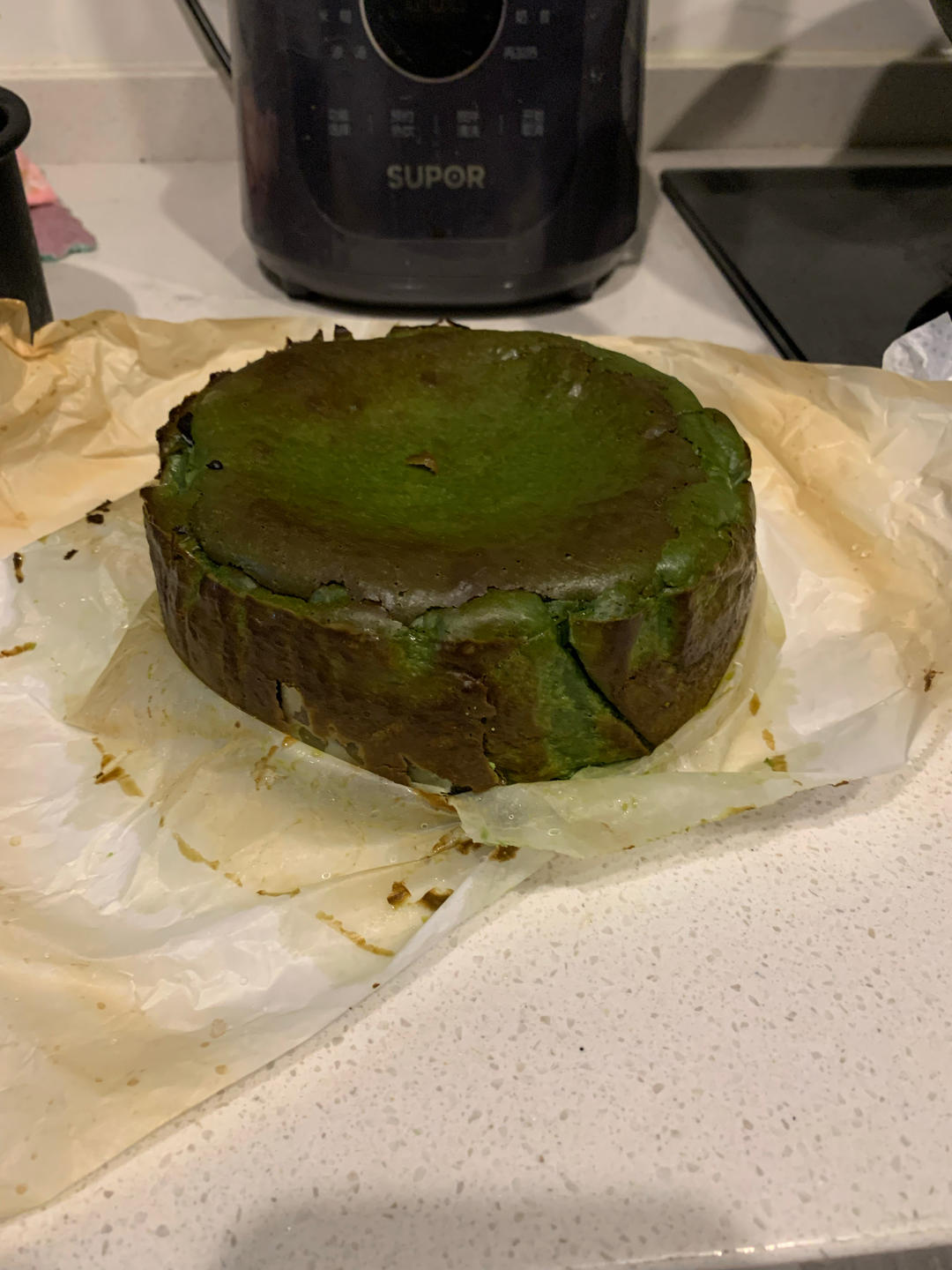 流心抹茶巴斯克芝士蛋糕