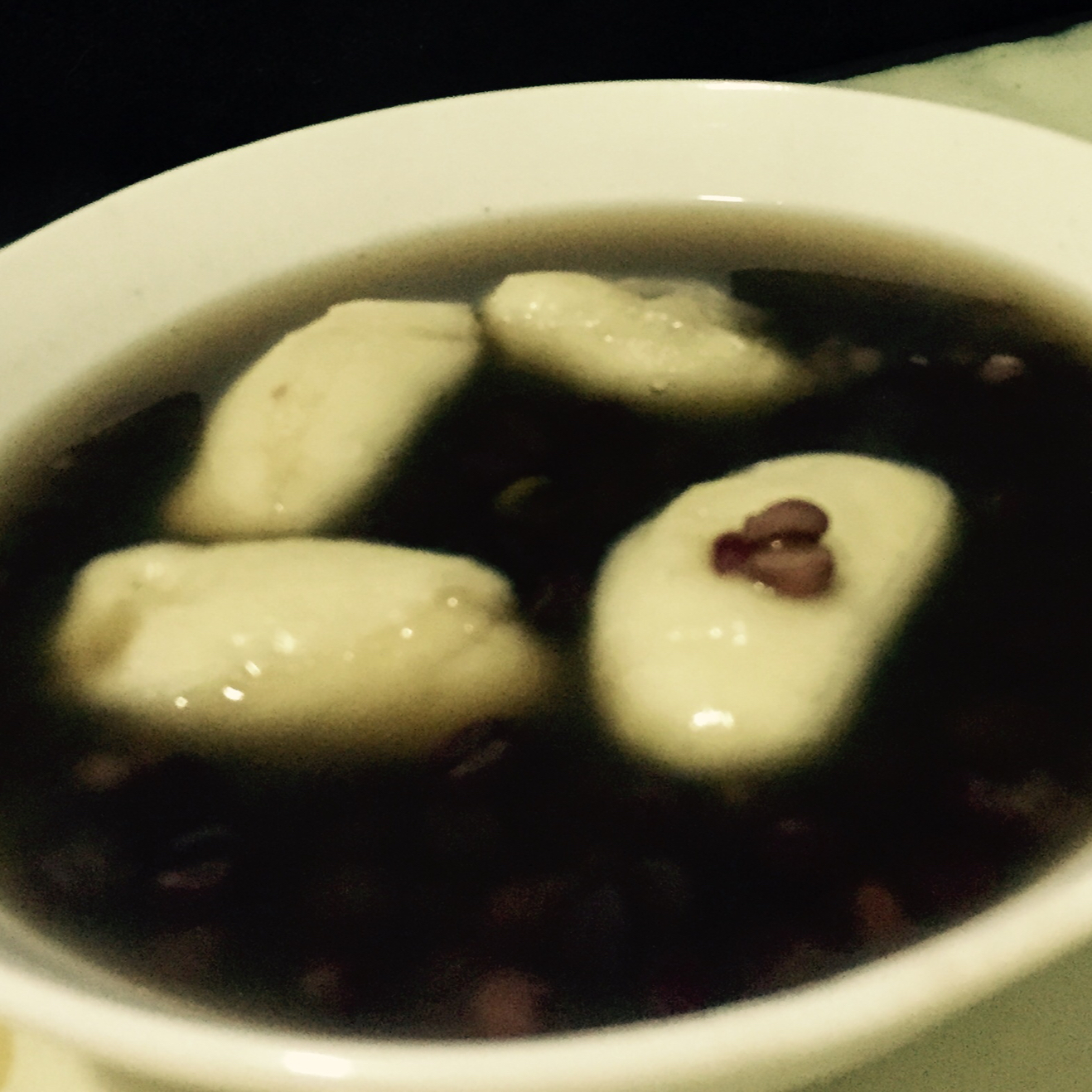 烤年糕红豆汤