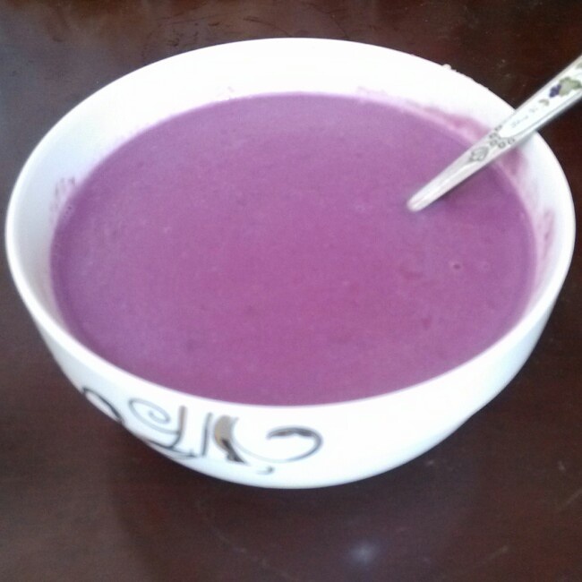 紫薯牛奶昔的做法