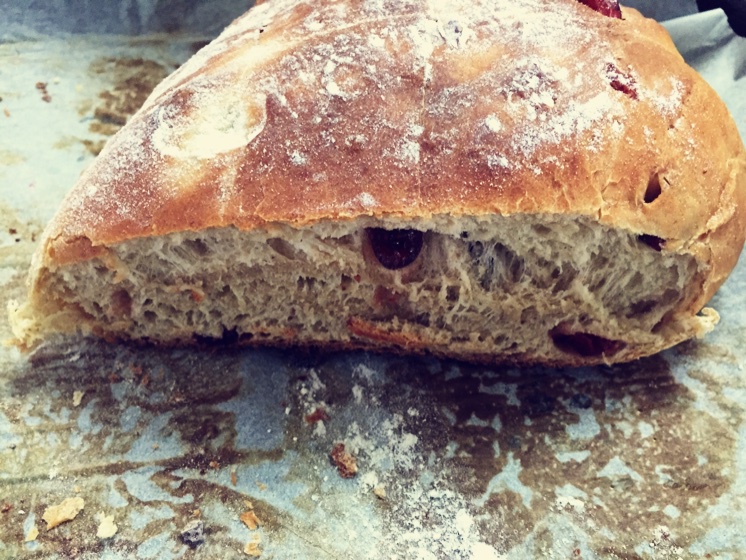 蔓越莓全麦黑糖面包