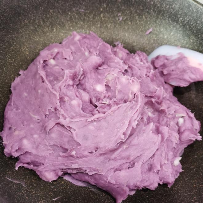椰香紫薯香芋粒馅的做法