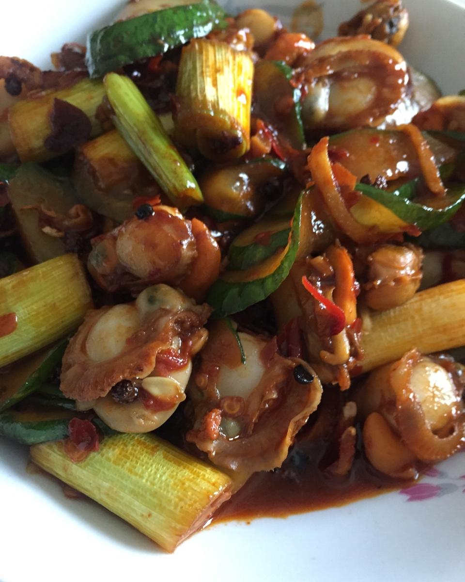 家常小炒扇贝肉