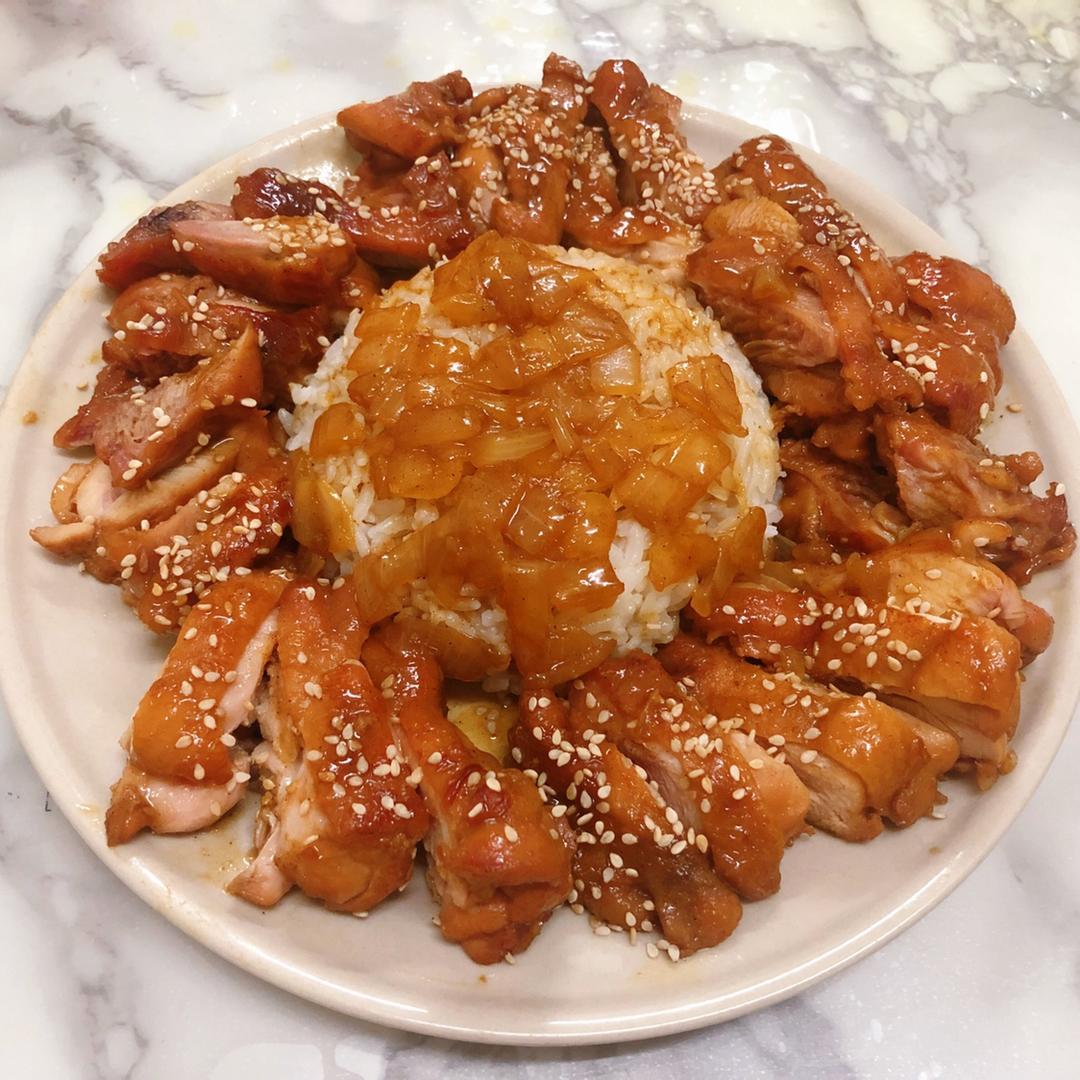 黑椒鸡腿饭