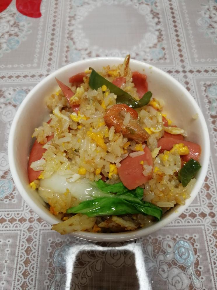 快手美味的蛋炒饭的做法