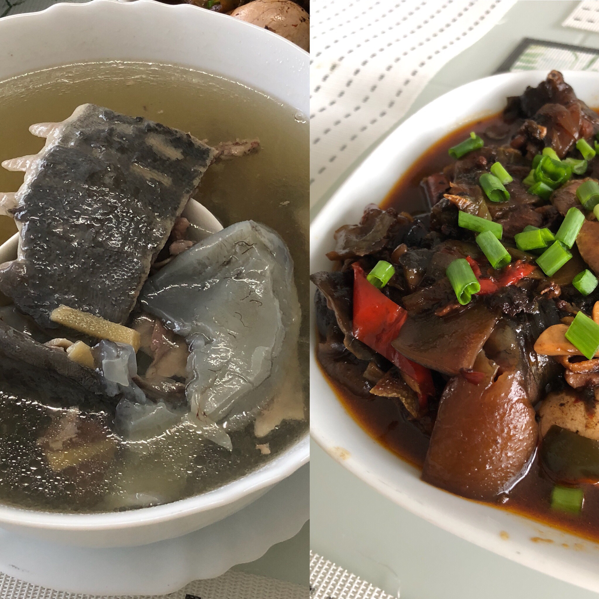 一鳖两吃 山瑞汤+红烧甲鱼