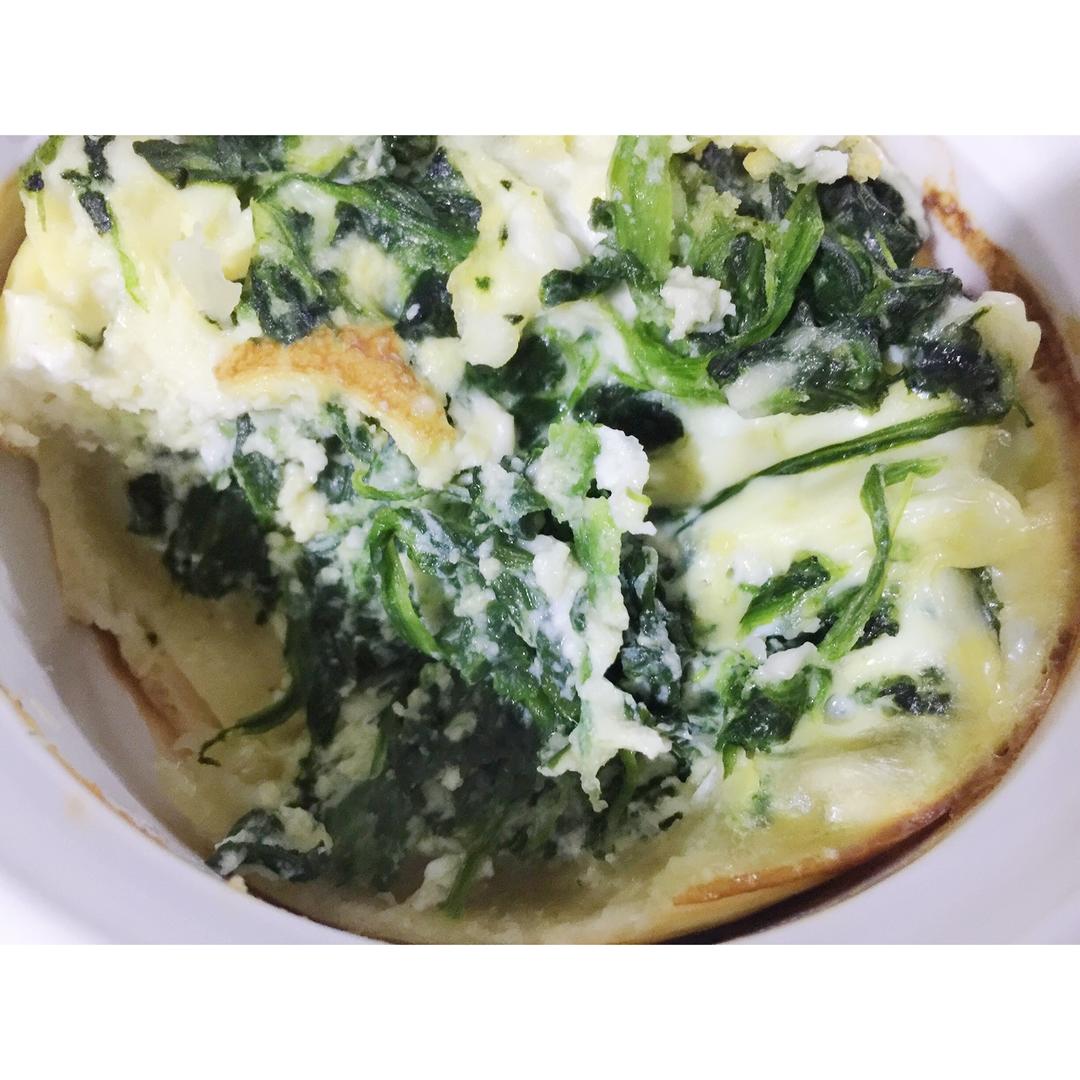 菠菜蟹爪菇法式咸派