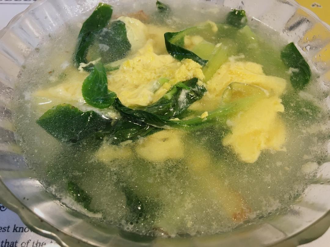 鸡毛菜蛋汤