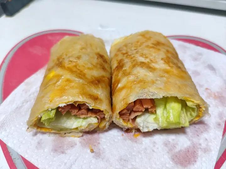 三分钟就可以做好孩子的早餐（手抓饼）