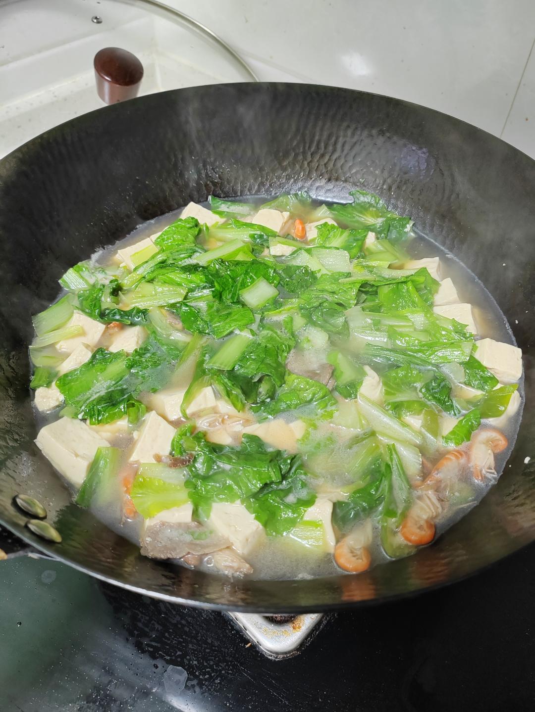 小白菜豆腐汤