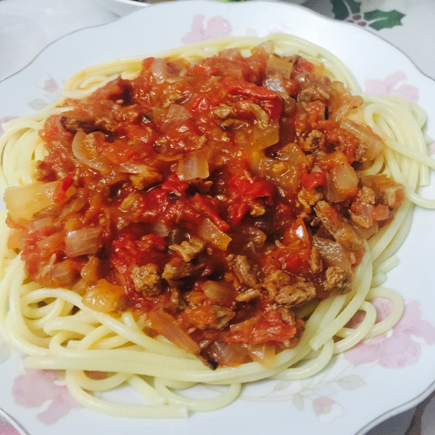 番茄肉酱意大利面