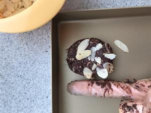 燕麦巧克力杏仁曲奇超快手饼干不加糖的做法 步骤10