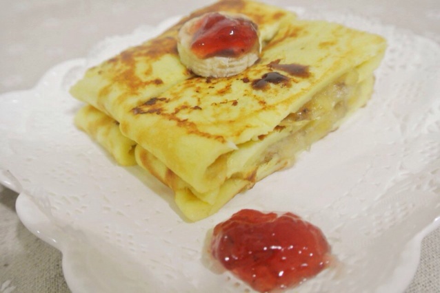 视频菜谱：简约版香蕉松饼