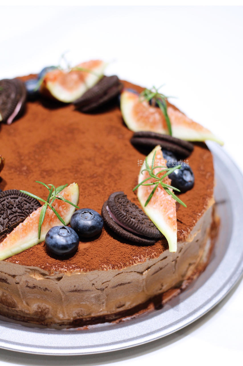 把朴素的日子过成诗做的巧克力奶油蛋糕巧克力奶油的操作手法戚风及其