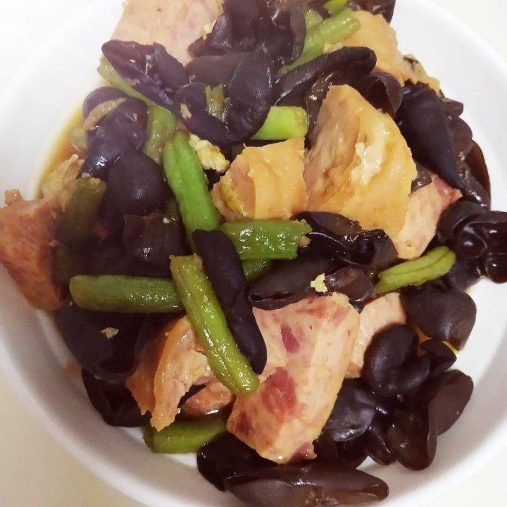 虾仁炒四季豆（豆角皆可）