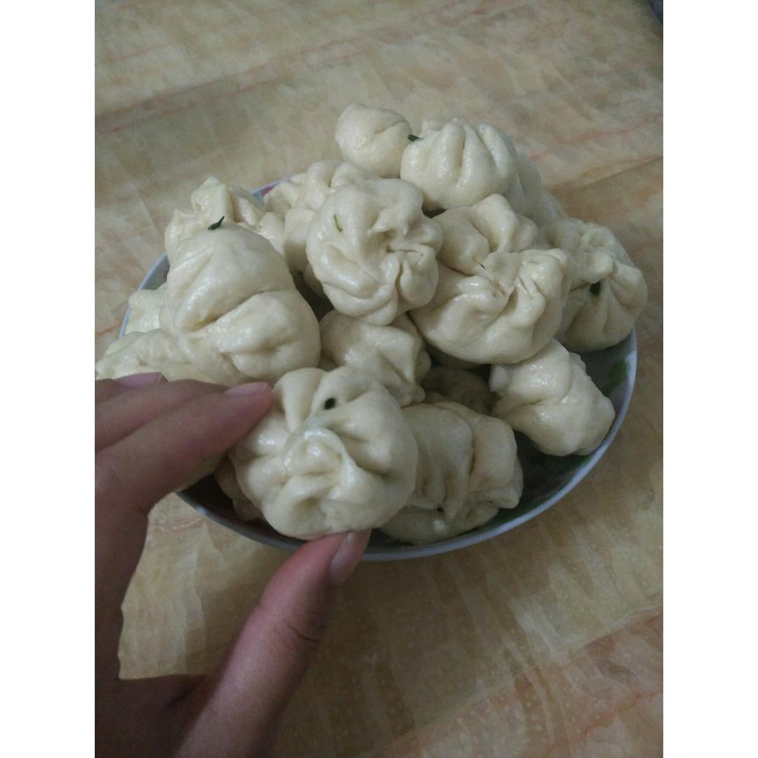 直接发酵法的白胖包子