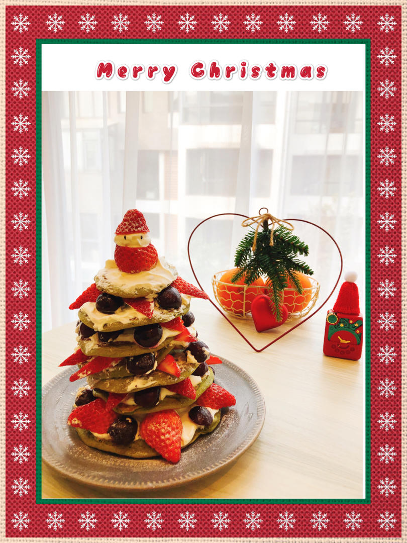 免烤箱❗️高颜值巨好吃的圣诞树松饼蛋糕🎄手把手教你做，让我们一起快乐过圣诞。