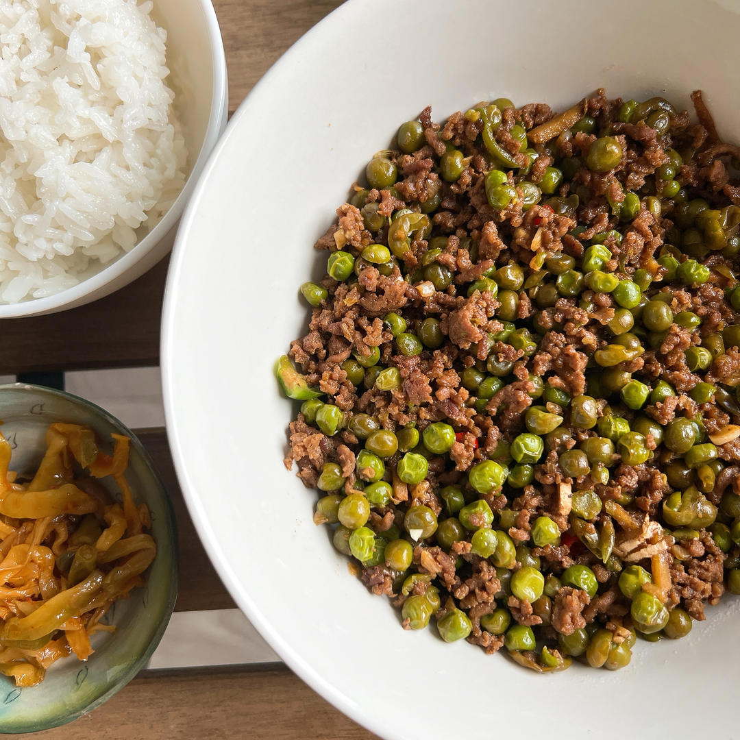 超下饭的豌豆肉沫