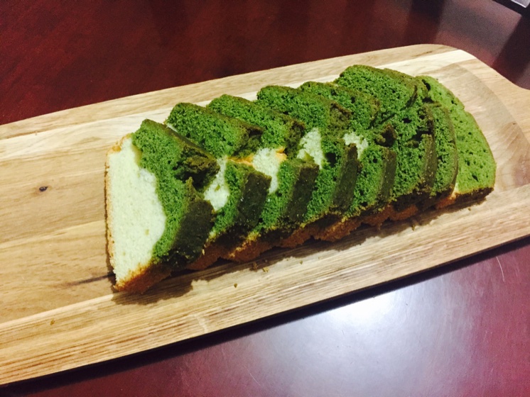 香草&抹茶双拼磅蛋糕（白菜磅）