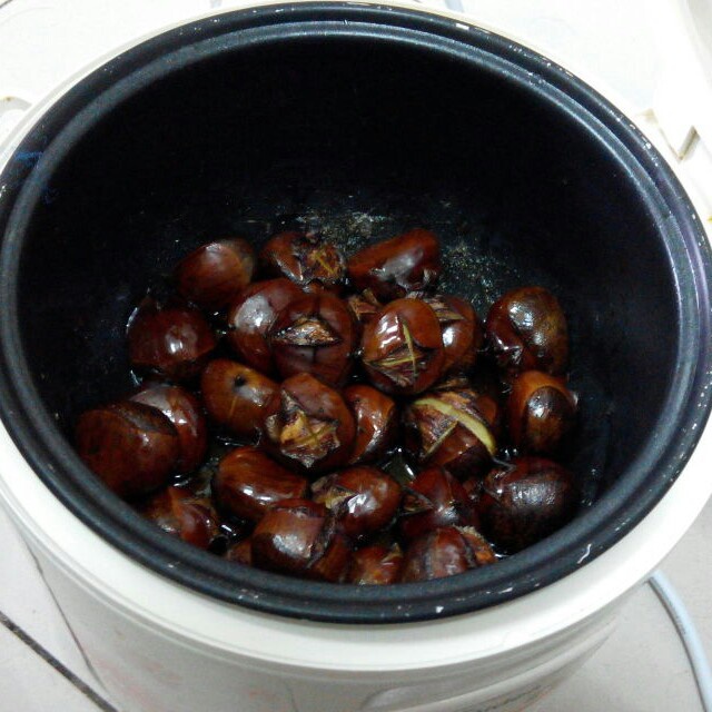 电饭煲糖炒栗子