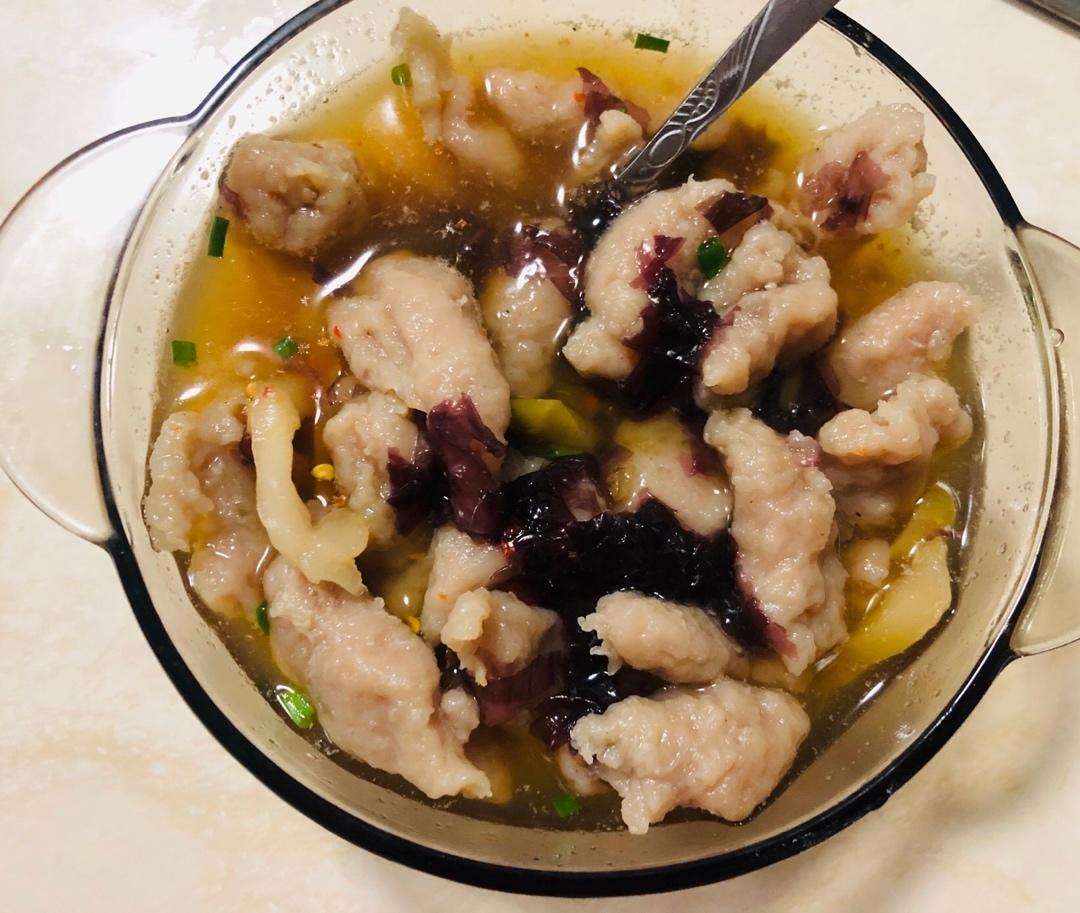 温州瘦肉丸，自制无添加剂快手做的猪肉羹
